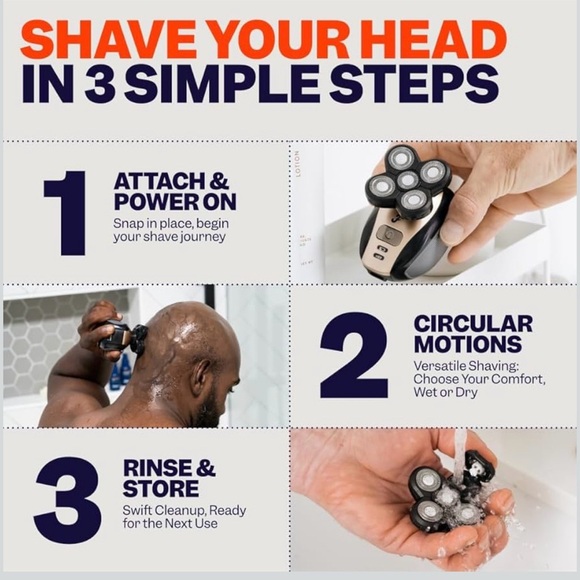 Freebird FlexSeries Electric Head & Body Hair Shaver - Picture 7 of 8